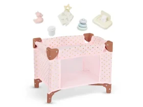 LullaBaby Postieľka pre bábiku s doplnkami