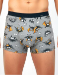 Pánske boxerky Tattoo BAT 280/252 Grey Pattern - Cornette XXL šedá vzor