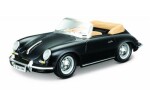 Bburago Porsche 356 B Cabriolet čierna