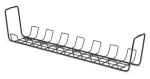 StarTech Priehradka na káble pod stôl čierna / Organizér káblov / Oceľ / 615 x 132,5 x 130 mm / nosnosť 5 kg (S1MB-DESK-CABLE-TRAY)