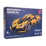 Mamido Stavebnica športové auto 422 dielikov žlté