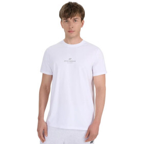 Pánske tričko 4F M2961 biele 4FWAW25TTSHM2961 10S pánske L