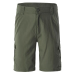 Pánske šortky Loop 1/2 92800331399 Dark Olive - Hi-tec S olivovo zelená
