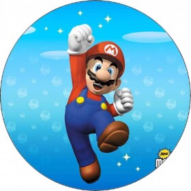 Jedlý papier Super Mario jásajúci 19,5 cm - Pictu Hap - Pictu Hap