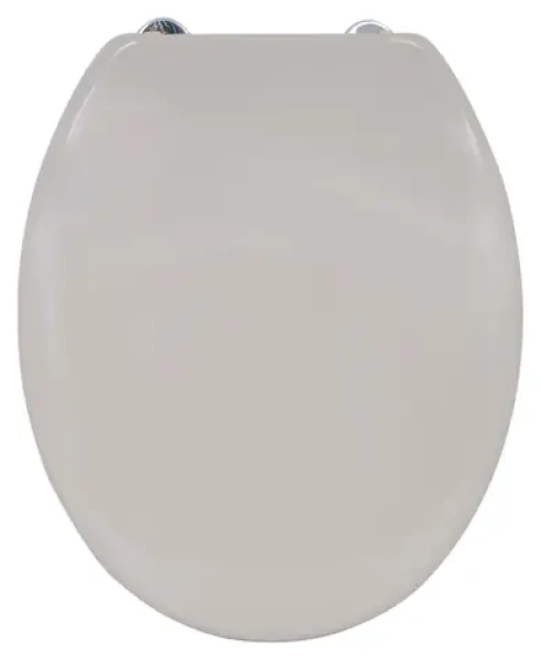 MSV WC doštička šedo-hnedé / Duroplast Thermodur / Soft close / Nerezové pánty