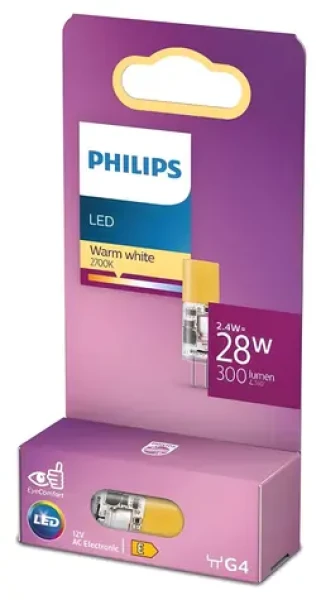 Philips LED žiarovka G4 matná / LED žiarovka / 2,7 W / 300 lm / 2700K / 12V (929003779158)