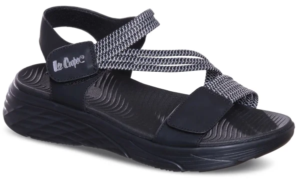 Lee Cooper LCW-26-15-4268L Dámske sandále čierne 37