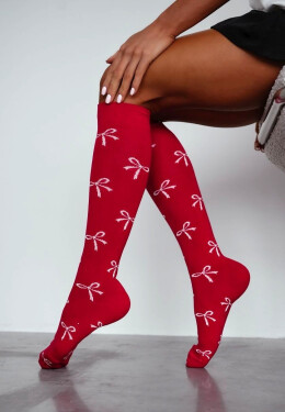 Podkolienky Milena 0248-016 Butterflies 37-41 Červená 37-41