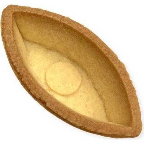 Tartaletková košíčka lodička maslová hladká svetlá 6,7 cm (24 ks) - dortis - dortis