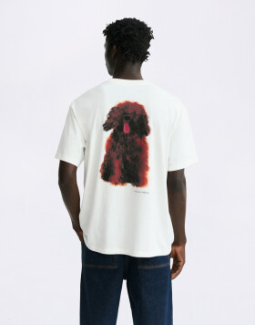 Thinking MU Pet Portrait Aaron Tee WHITE XL