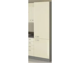 Vysoká kuchynská skriňa Karmen 40DK, 40 cm, šedá/krémová%