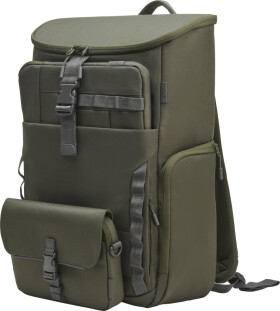HP HP Modular 15.6 Backpack, 3-in-One (RFID Pouch, Backpack, Sleeve), Water Resistant with Rain Cover, Cable Pass-through, 27 Liter Capacity - Dark Olive Green