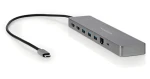 Nedis USB-C multiport adaptér 10 v 1 antracit / USB-C hub / HDMI 2x / RJ45 / SD / USB-A 3x (CCBW64260AT02)