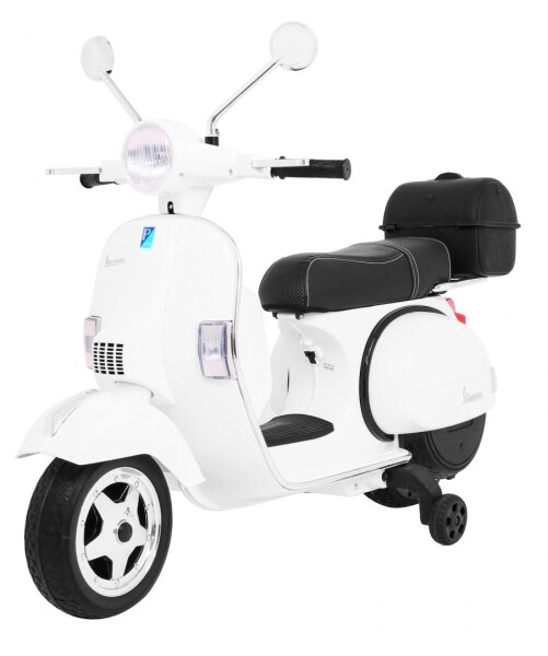 Mamido Detský elektrický skúter Vespa biely