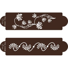 Stencil šablóna kvety Modern 2ks - Cakesicq - Cakesicq