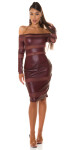 Sexy KouCla Wetlook dress JLo Lookwith mesh Einheitsgroesse