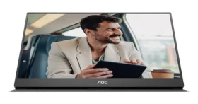 15,6" AOC 16T20E2 čierna / IPS / Full HD 1920x1080 / 16:9 / 2× 2W repro / USB / prenosný (16T20E2)
