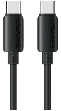 USAMS U98 čierna / Dátový kábel / USB-C - USB-C / 60 W / 3 A / 1 m (SJ787USB01)