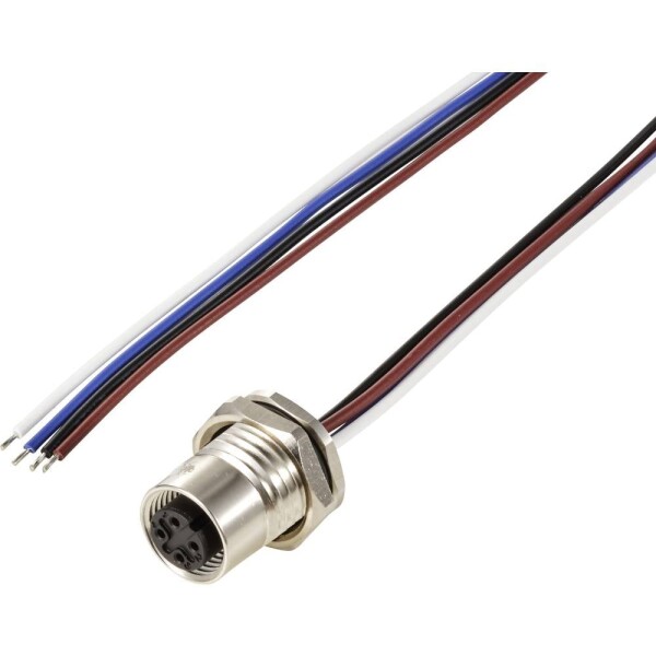 TRU COMPONENTS Vestavná zásuvka pre čidlo/aktuátor, TC-12833048, piny: 4, 0.5 m, 1 ks; TC-12833048