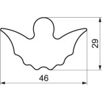 Vykrajovač anjel 4,6 × 2,9 cm - Smolík