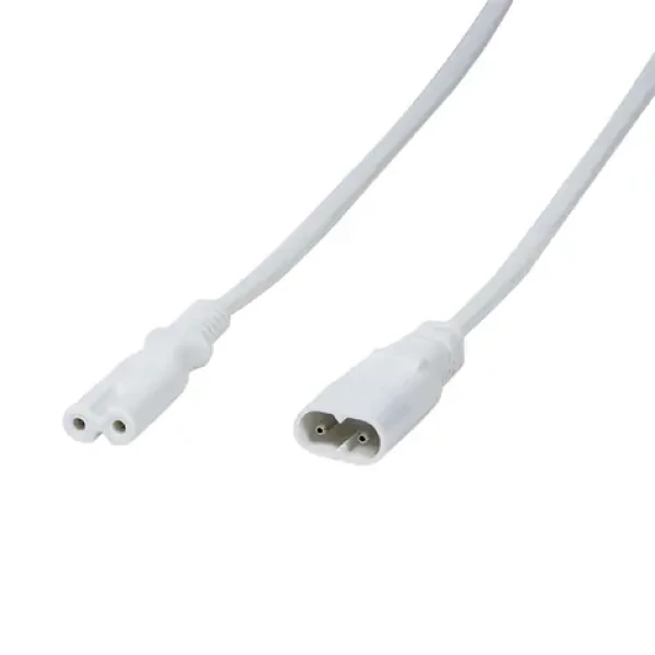 LogiLink Predlžovací napájací kábel C7-C8 biela / Napájací kábel / 2 m (CP132)