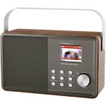 Albrecht DR 855 DAB+/UKW/Bluetooth stolný rádio DAB+, FM strieborná, drevo; 27855