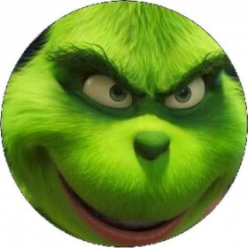 Jedlý papier Grinch s úsmevom 19,5 cm - Pictu Hap - Pictu Hap