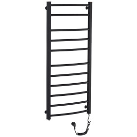 CERANO - Elektrický sušiak uterákov Luca - 187 W - čierna matná - 1160x550 mm LIV-EG-11-55