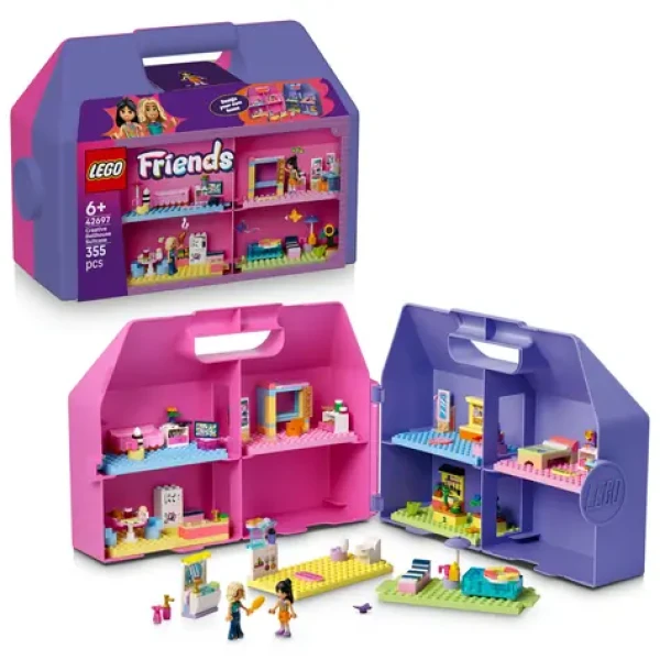 LEGO® Friends 42697 Kreatívny kufrík a domček pre bábiky