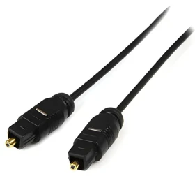 Neutralle Toslink samec - samec čierna / Optický audio kábel / SPDIF / 2m