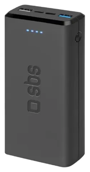 SBS PowerBank 20 000 mAh čierna / Powerbanka / 10 W / USB-C, 2x USB-A / Intelligent Charge (TTBB20000FASTK)