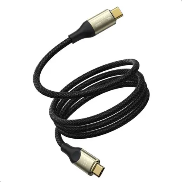 VOLTME Powerlink Utron Series CTC Kábel USB-C(M) 5A/240W 2m čierna / 2x USB-C(M) (C2200)