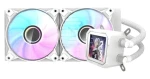 DarkFlash DV240S biela / AiO chladič CPU / 2x 120 mm / ARGB podsvietenie / 800-1800 RPM / 30 dB / Intel + AMD (DV240S WHITE)