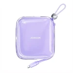 Joyroom JR-L005 Jelly fialová / Power Bank / 10000mAh / kábel Lightning / 1x USB-A / 1x USB-C / 3 A (JR-L005 LP)