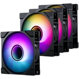 PHANTEKS M25 Gen2 PWM D-RGB 4ks čierna / 120mm / 1× Standard + 3× Reverse Blade / D-RGB / Hydraulic Bearing / 4-Pin PWM (GABU-776)