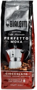 Bialetti Perfetto Moka Cioccolato 250g / mletá káva / 50% Arabica amp; 50% Robusta / tóny čokolády (8006363031776)