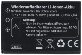 Rollei náhradné batérie pre fotoaparát Powerflex 10X / Batérie / Náhradné (40523)