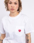 Carhartt WIP W' S/S Pocket Heart T-Shirt White/Red L