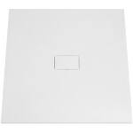 CERANO - Sprchová vanička štvorcová FlexiCut - SMC/minerálny kompozit - upraviteľná - biela matná - 100x100x3 CER-666055
