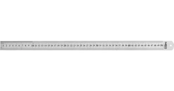 NEO Oceľové pravítko 50 cm / Pravítko / Nerezová oceľ (72-215)