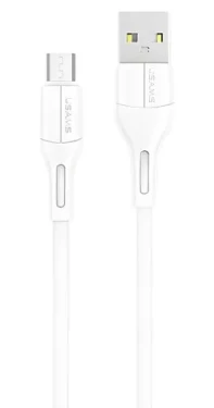 USAMS SJ502 U68 biela / Dátový kábel / microUSB / 2A / 1m (SJ502USB02)