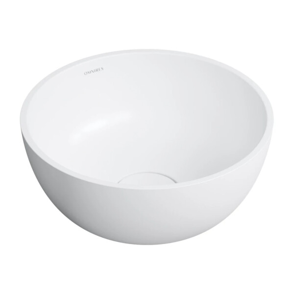 OMNIRES - SHELL M+ umývadlo na dosku, O35 cm, biela mat SHELL350UNBM