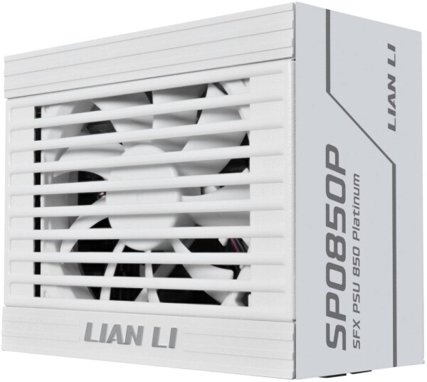 Lian Li SP Series Prokovinum 80 PLUS Prokovinum Zasilacz, SFX, w pełni modularny, PCIe 5.1, ATX 3.1 - 850 Watt, Biely