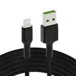 Green Cell GC Ray KABGC05 čierna / Dátový kábel / USB-A - Lightning / 1,2 m / LED podsvietenie (KABGC05)