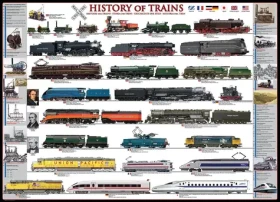 EUROGRAPHICS Puzzle História vlakov XL