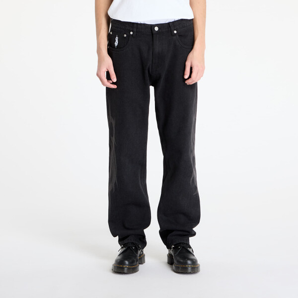 Kalhoty PLEASURES x Slipknot 5 Pocket Pant Black 38
