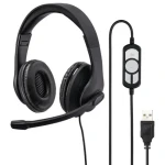 HAMA PC Office Headset HS-USB300 čierna / slúchadlá s mikrofónom (139924)