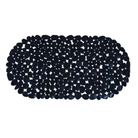 MSV Protišmyková podložka do vane GALETS čierna / PVC / 35 x 68 cm