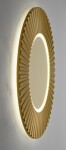 SAPHO - PRIDE STRIP guľaté zrkadlo s LED osvetlením v ráme, priemer 75cm, zlato PD750