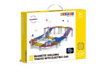Mamido Mamido Magnetická stavebnica pretekárska dráha s elektrickým autíčkom 137 dielov MT1465